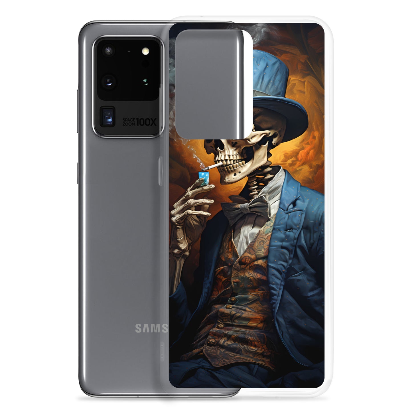 Samsung Case - Dapper Smoking Skeleton