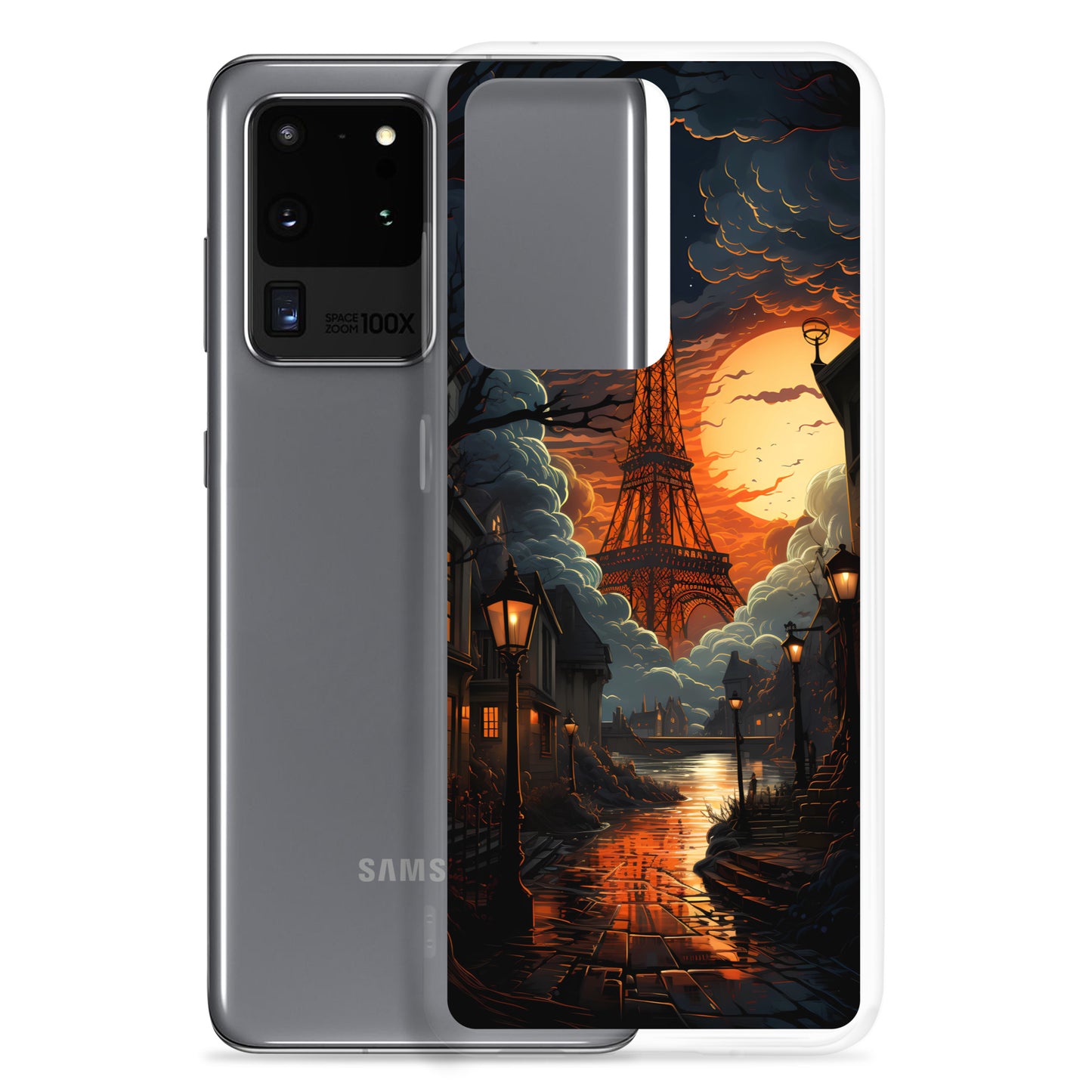 Samsung Case - Paris Street in Moonlight