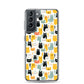 Samsung Case - Abstract Cats Pattern