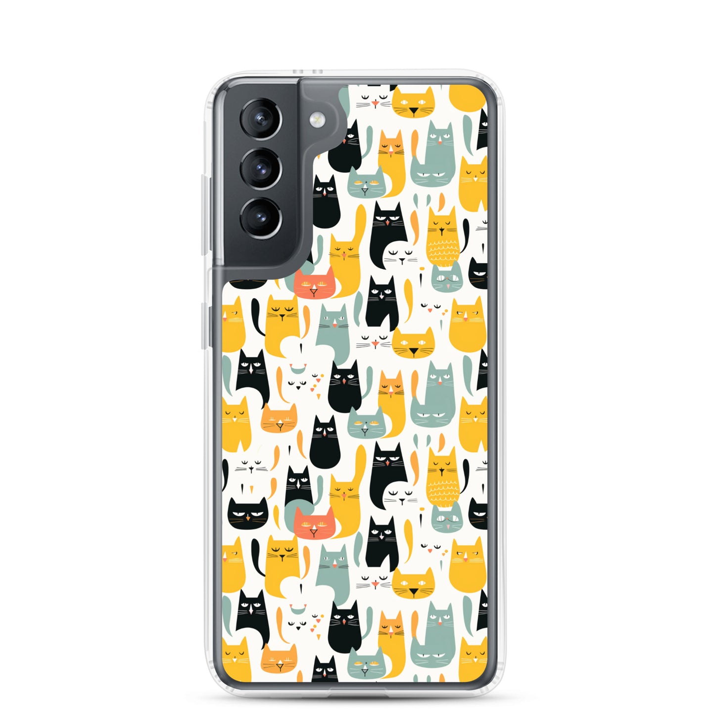 Samsung Case - Abstract Cats Pattern