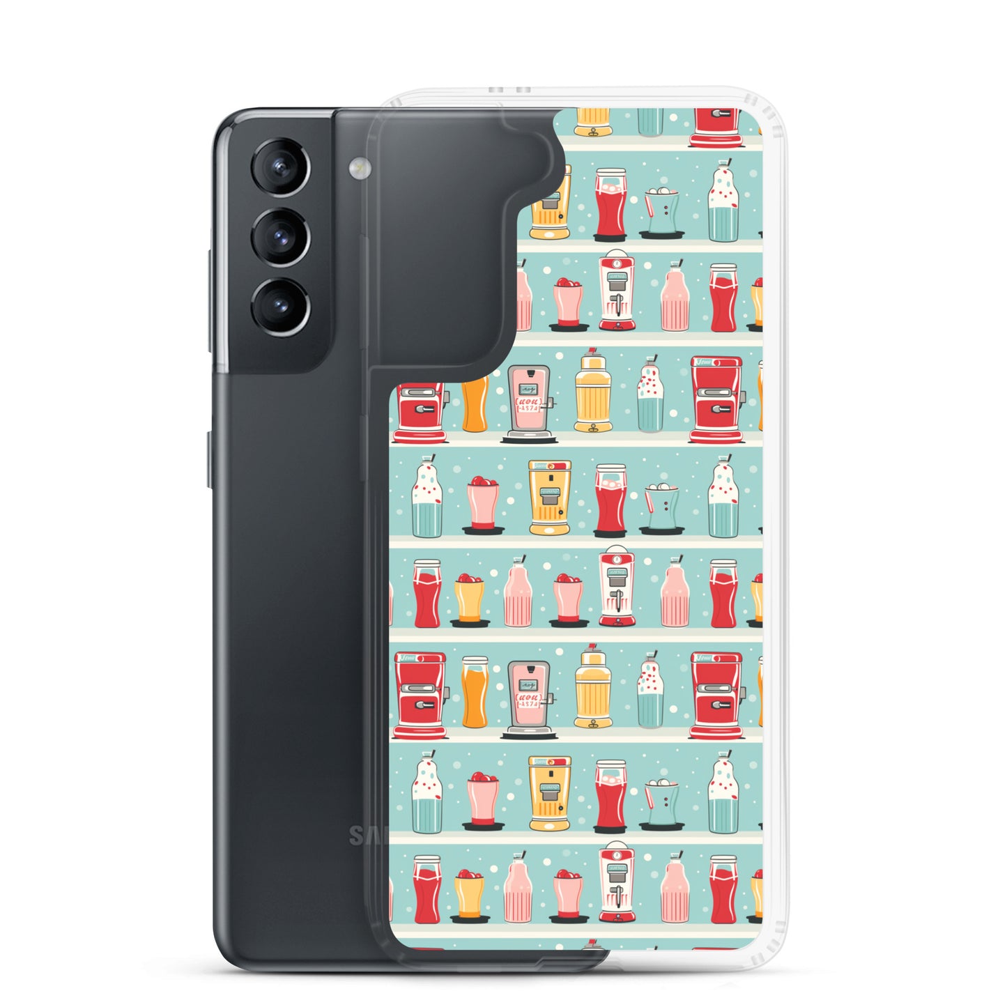 Samsung Case - Retro Soda Fountain Shelves