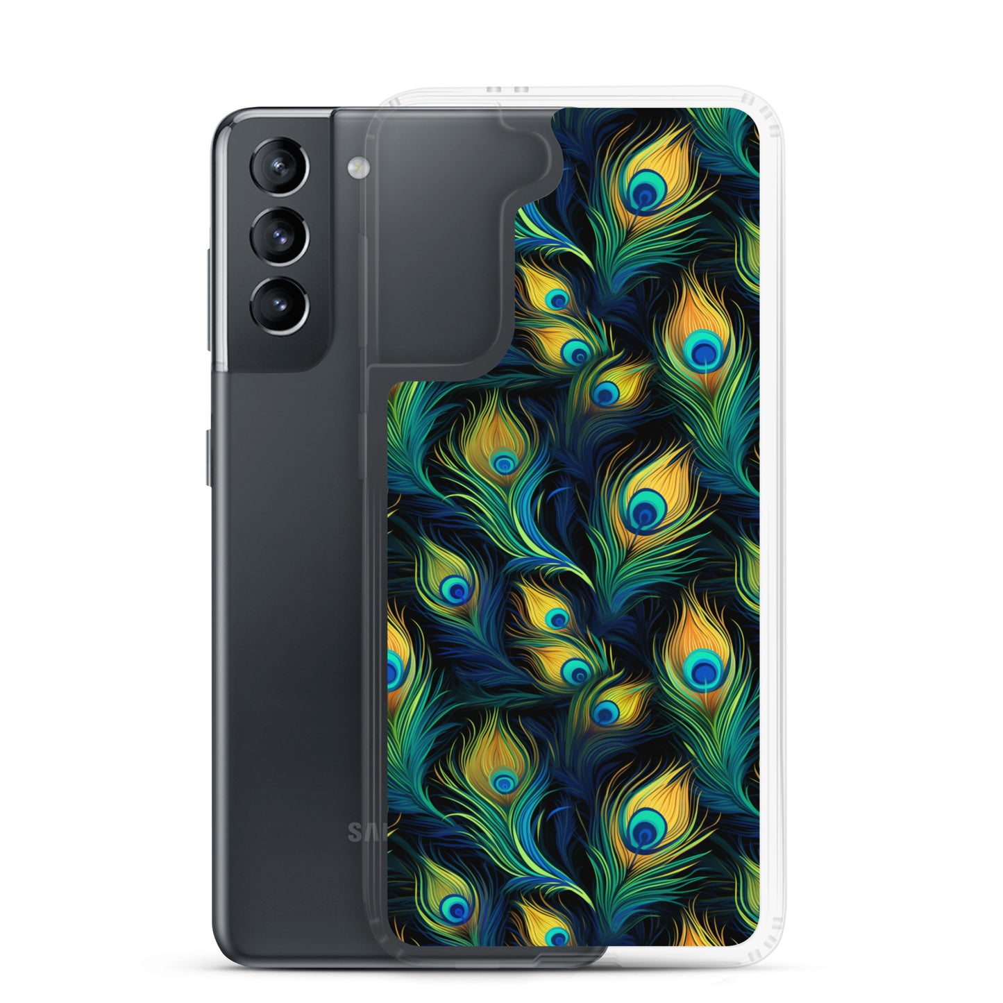 Samsung Case - Peacock Feather Pattern