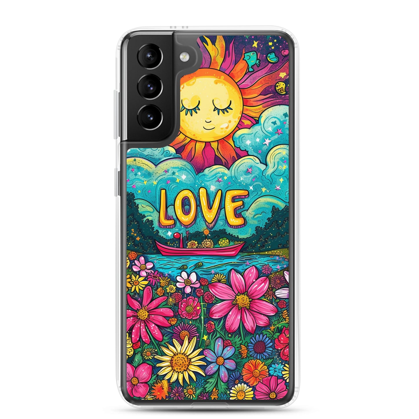 Samsung Case - Cosmic Bloom of Affection