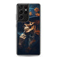 Samsung Case - Smoking Skeleton in Blue