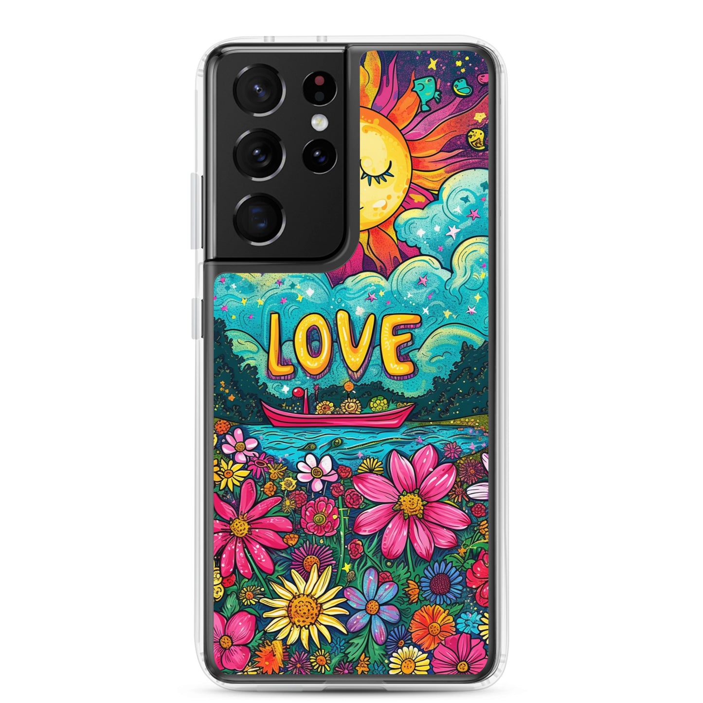 Samsung Case - Cosmic Bloom of Affection