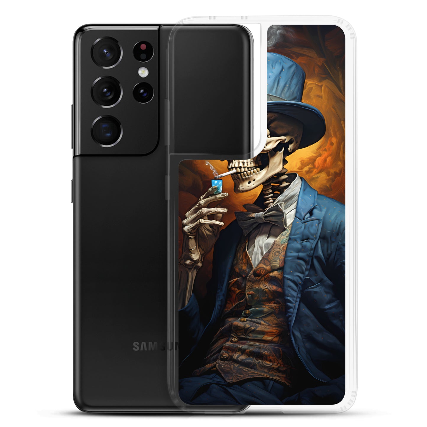 Samsung Case - Dapper Smoking Skeleton