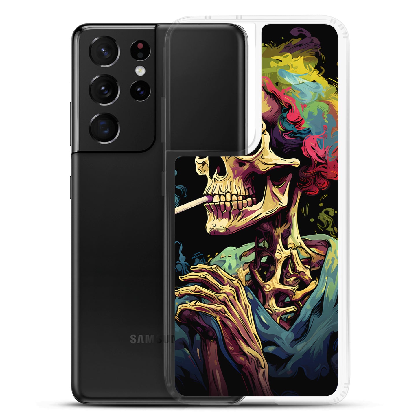 Samsung Case - Smoking Dead Skeleton