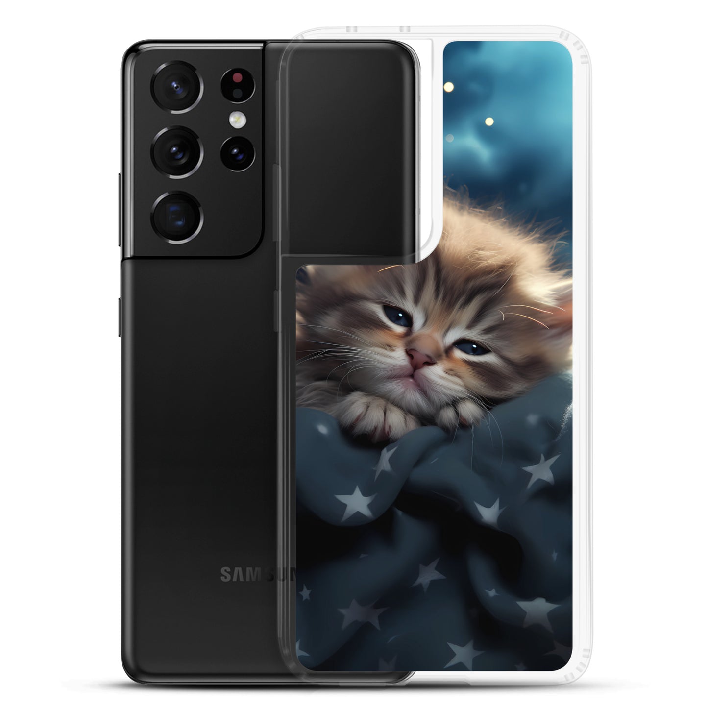 Samsung Case - Sleepy Star Kitty