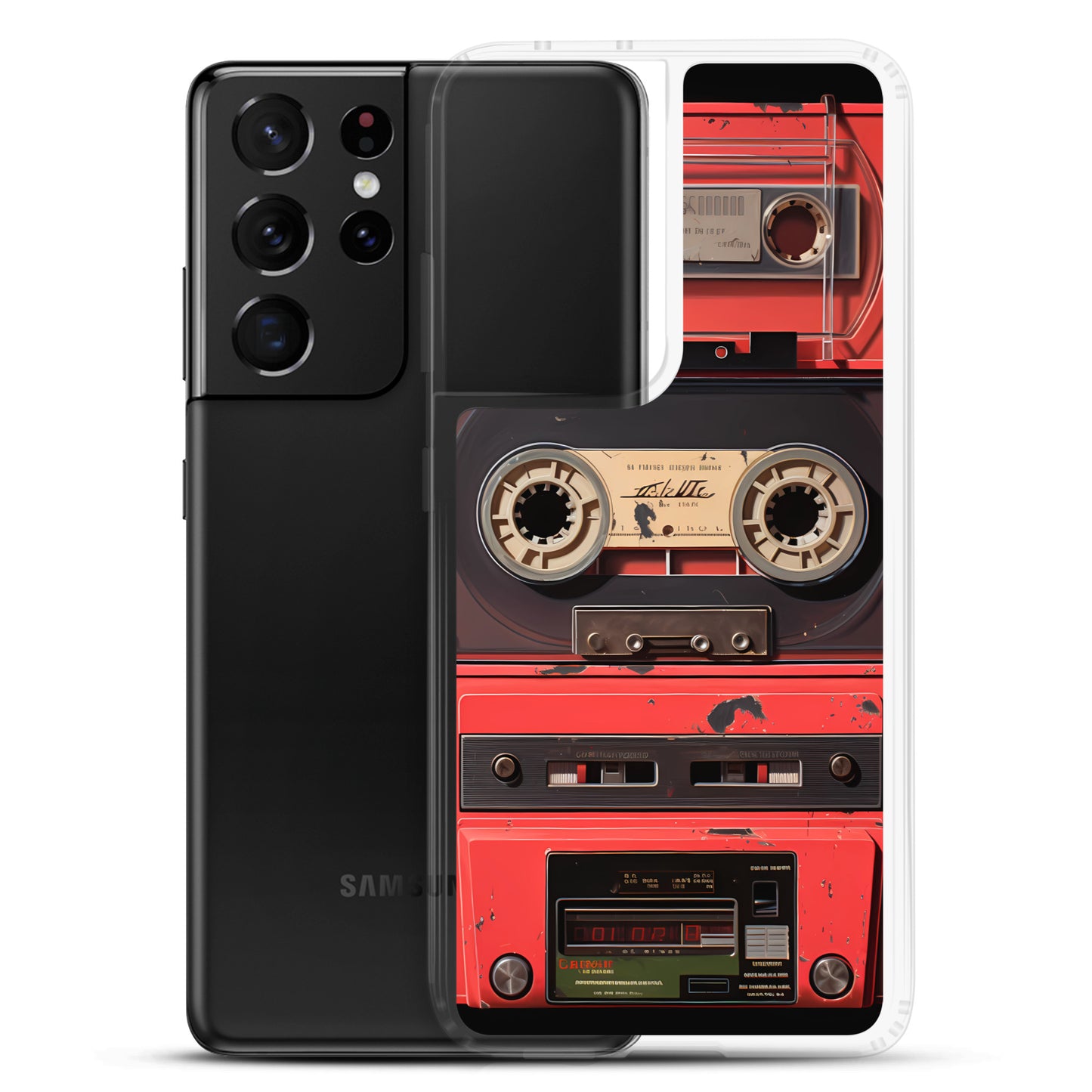 Samsung Case - Vintage Cassette Tape Player