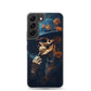 Samsung Case - Smoking Skeleton in Blue