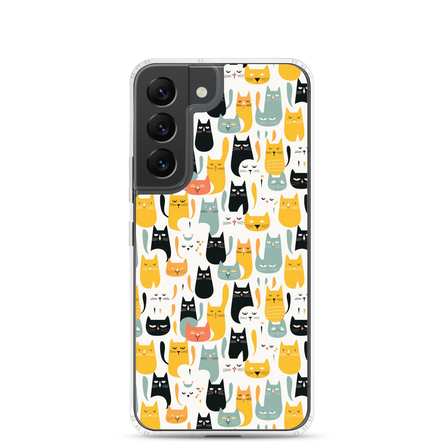 Samsung Case - Abstract Cats Pattern