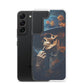 Samsung Case - Smoking Skeleton in Blue