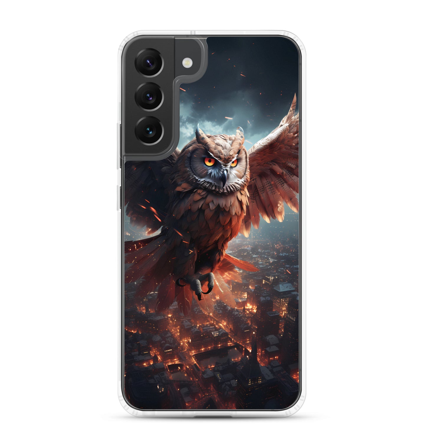 Samsung Case - Owl Flies Over City