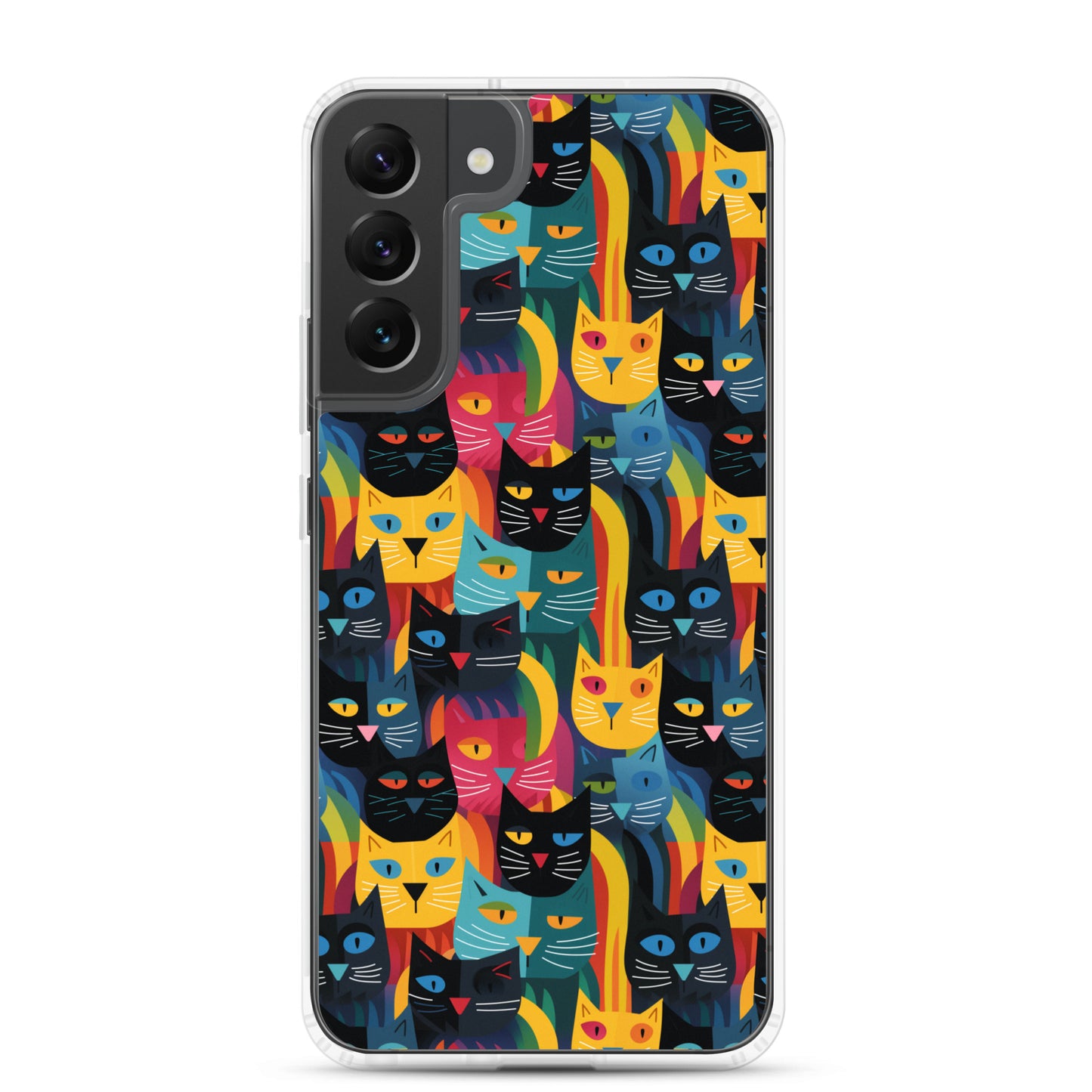Samsung Case - Colorful Cats Pattern