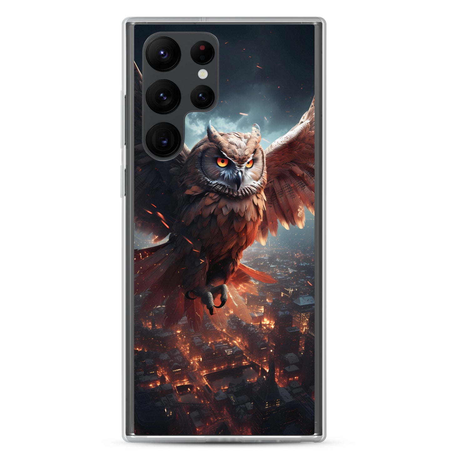 Samsung Case - Owl Flies Over City