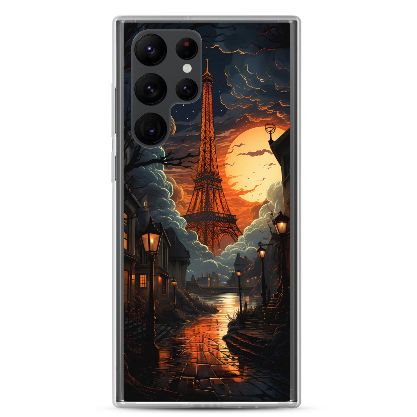 Samsung Case - Paris Street in Moonlight