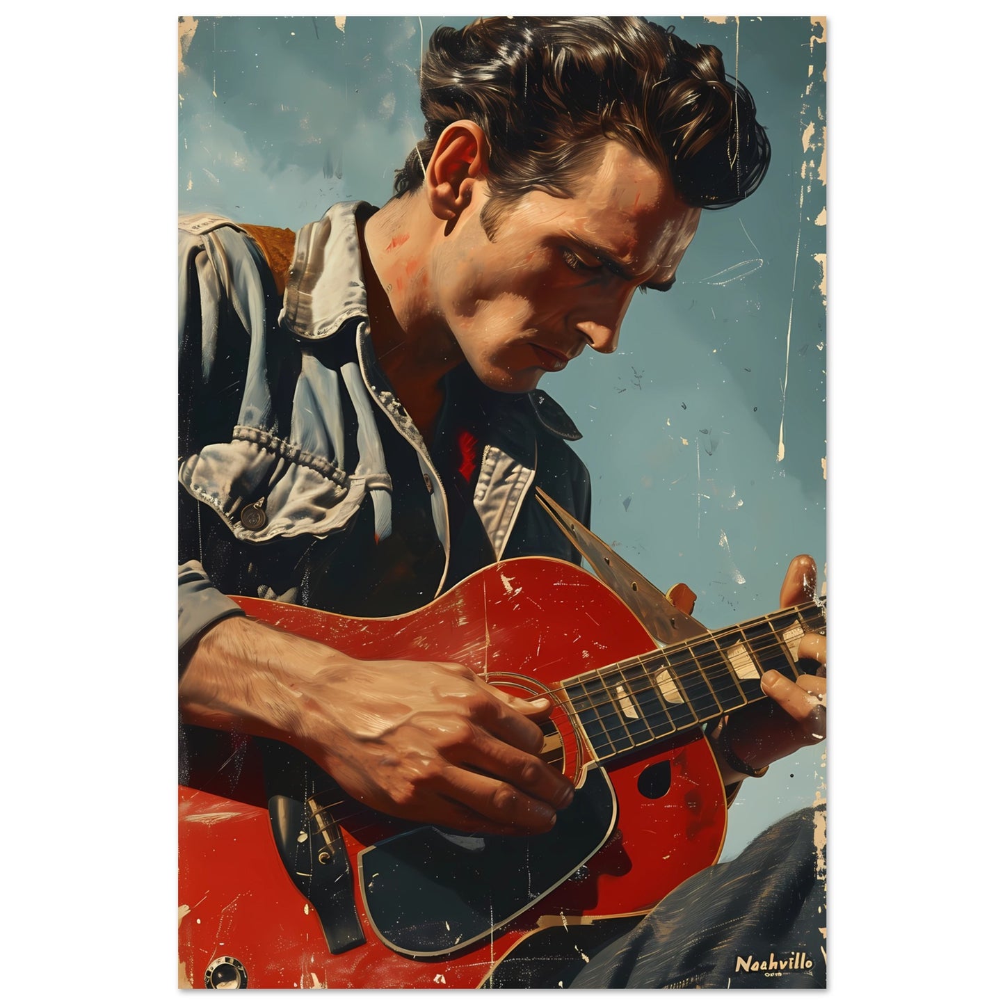 Paper Poster - The Nashville Strummer