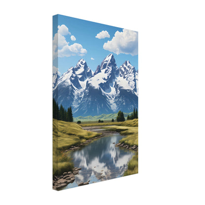 Canvas Wall Art - Grand Teton Meadows