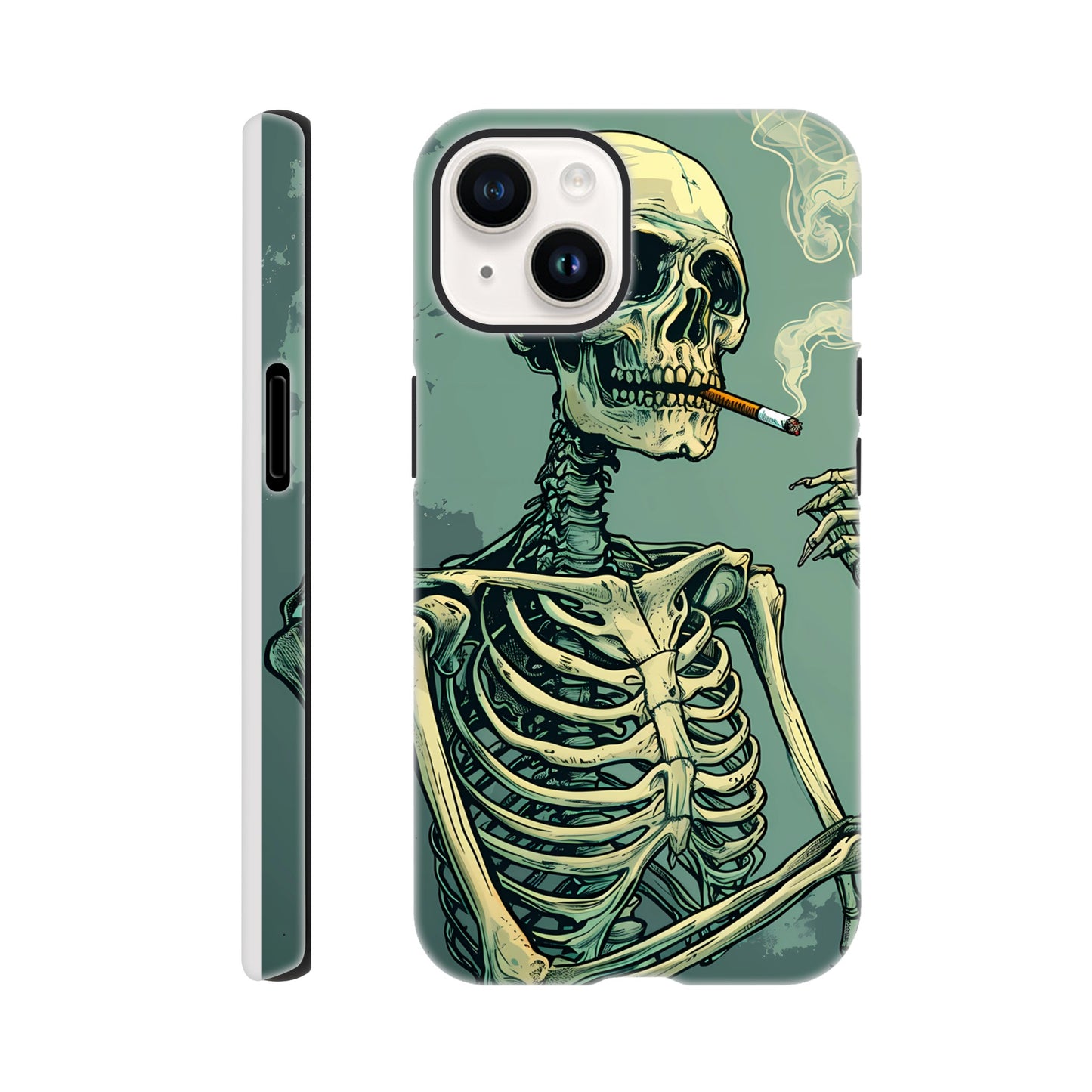 iPhone Case - Smoking Skeleton