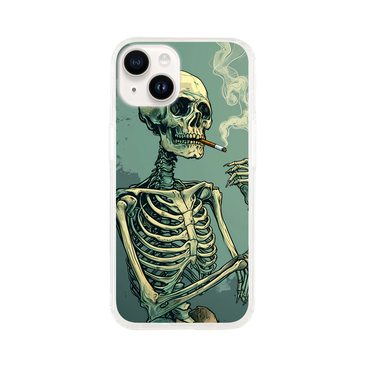 iPhone Case - Smoking Skeleton