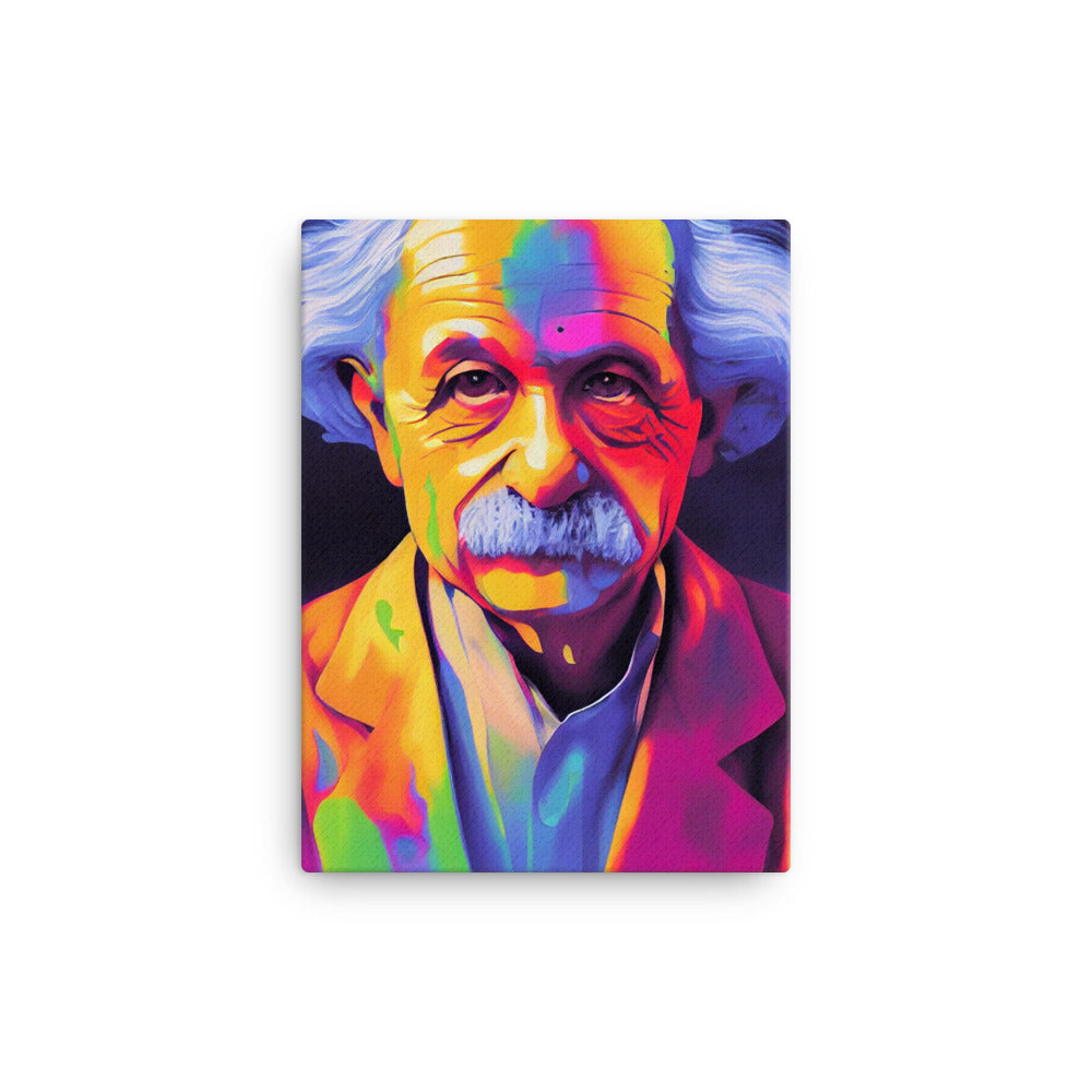 Canvas Wall Art - Colorful Einstein