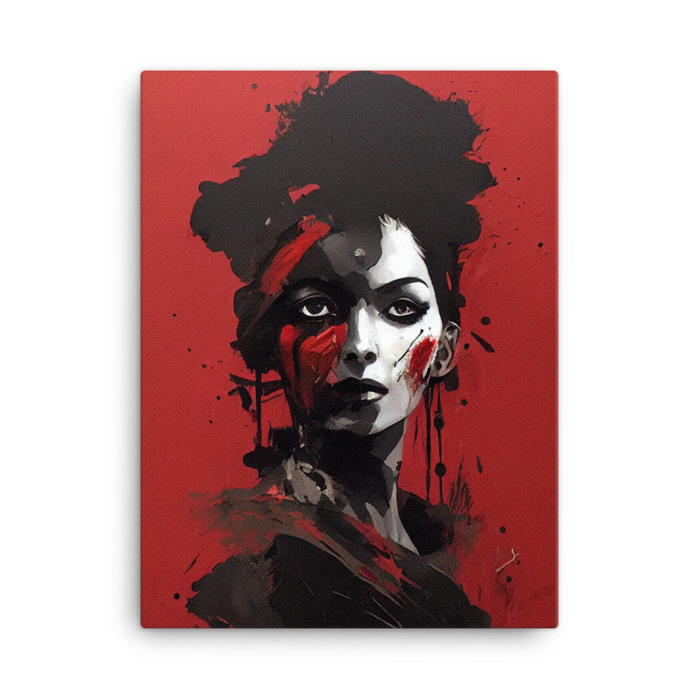 Canvas Wall Art - Cleopatra in Red