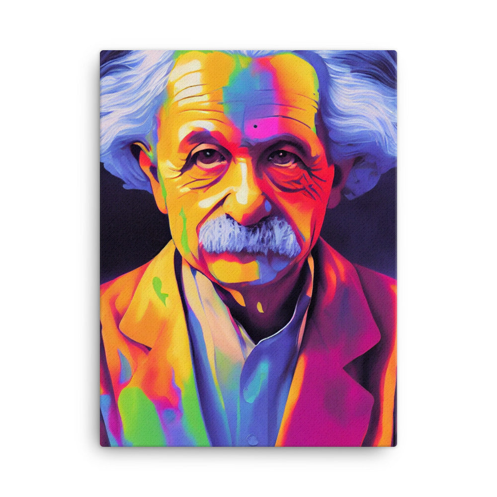 Canvas Wall Art - Colorful Einstein