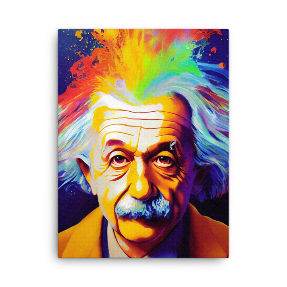 Canvas Wall Art - Einstein Portrait - Thought Experiment