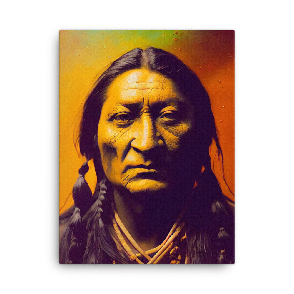 Canvas Wall Art - Sitting Bull Portrait