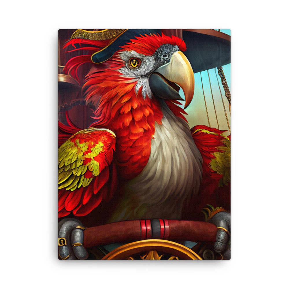 Canvas Wall Art - Pirate Parrot