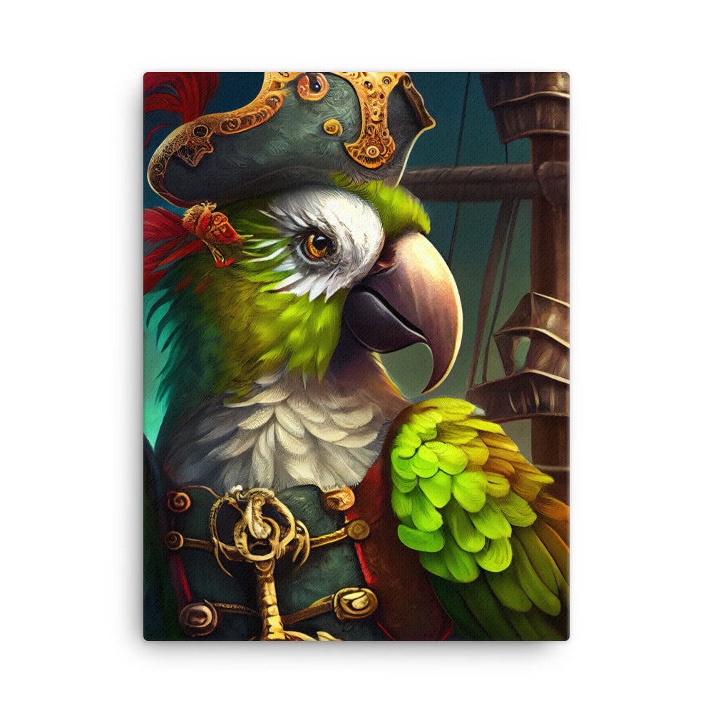 Canvas Wall Art - Pirate Parrot