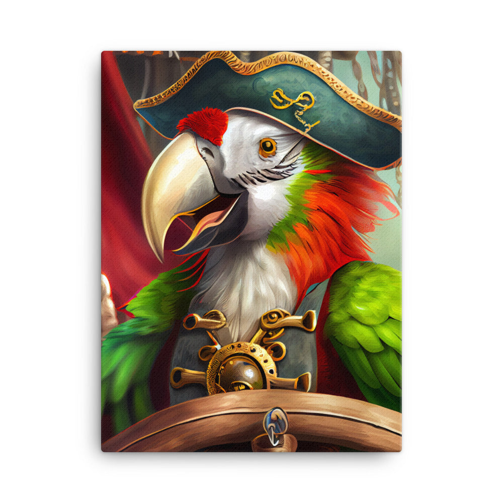 Canvas Wall Art - Pirate Parrot