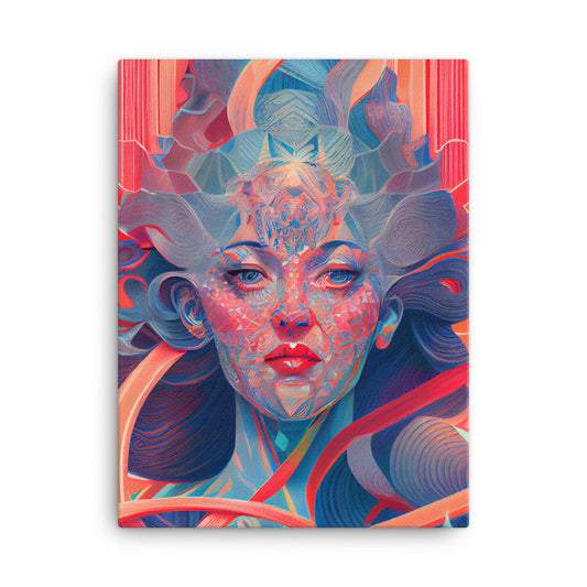 Canvas Wall Art - Goddess Columbia Portrait