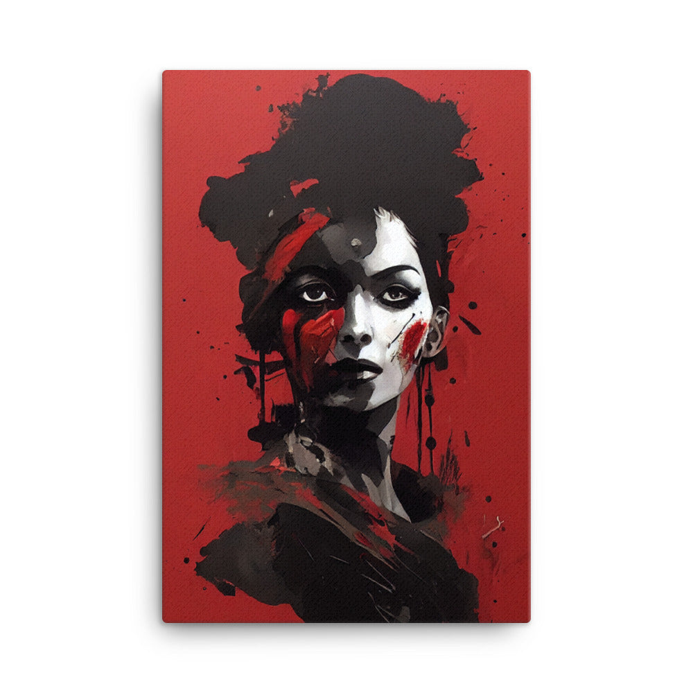 Canvas Wall Art - Cleopatra in Red