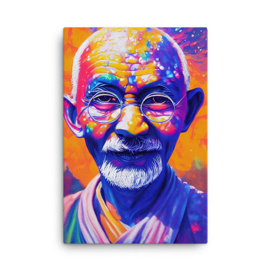 Canvas Wall Art - Gandhi Goatee