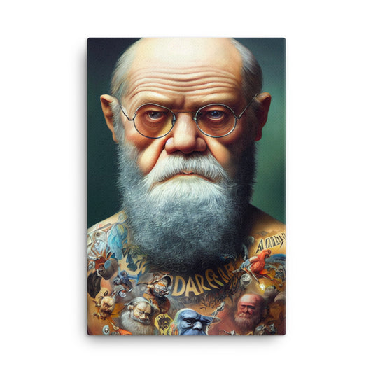 Canvas Wall Art - Tattooed Darwin