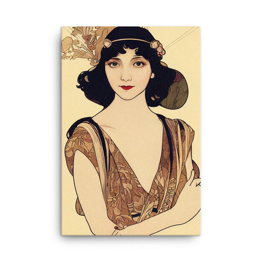 Canvas Wall Art - Flapper Girl