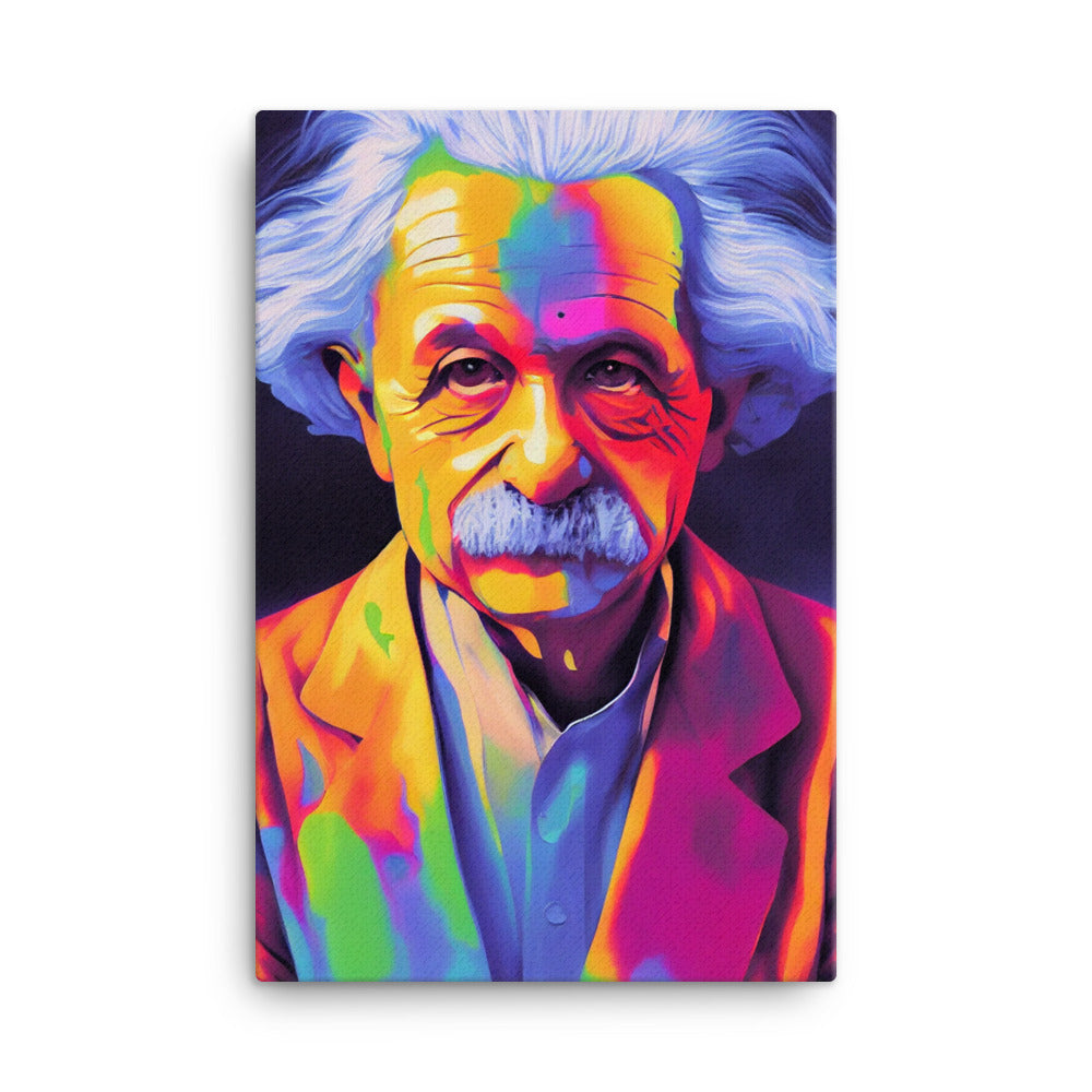 Canvas Wall Art - Colorful Einstein