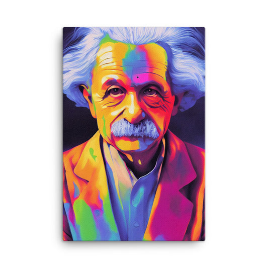 Canvas Wall Art - Colorful Einstein