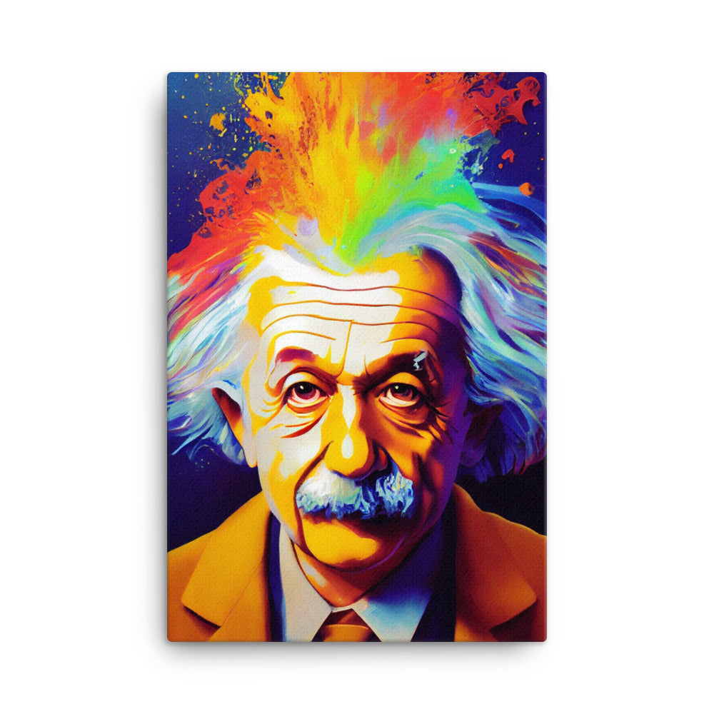 Canvas Wall Art - Einstein Portrait - Thought Experiment