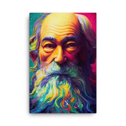 Canvas Wall Art - Paint Splash Walt Whitman