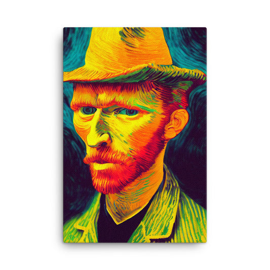 Canvas Wall Art - Portrait of Vincent in Straw Hat