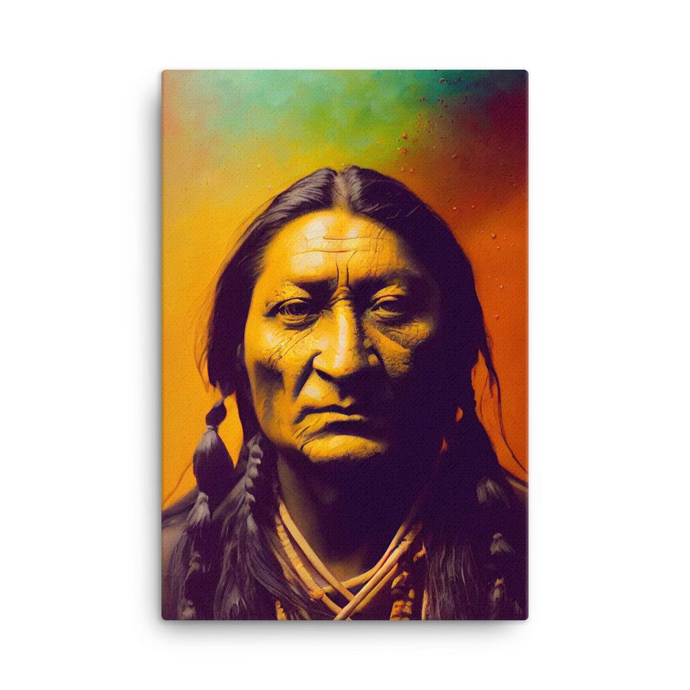 Canvas Wall Art - Sitting Bull Portrait