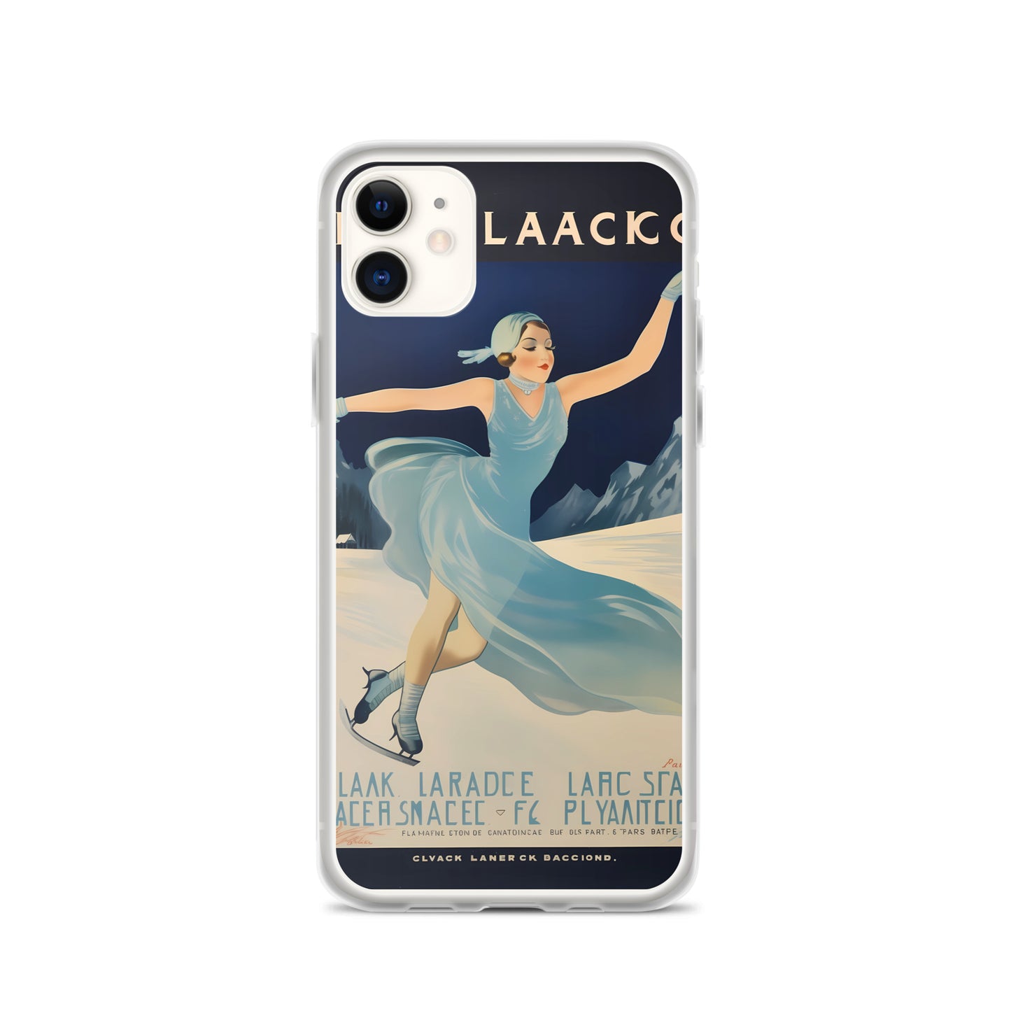 iPhone Case - Vintage Adverts - Lake Placid Skating