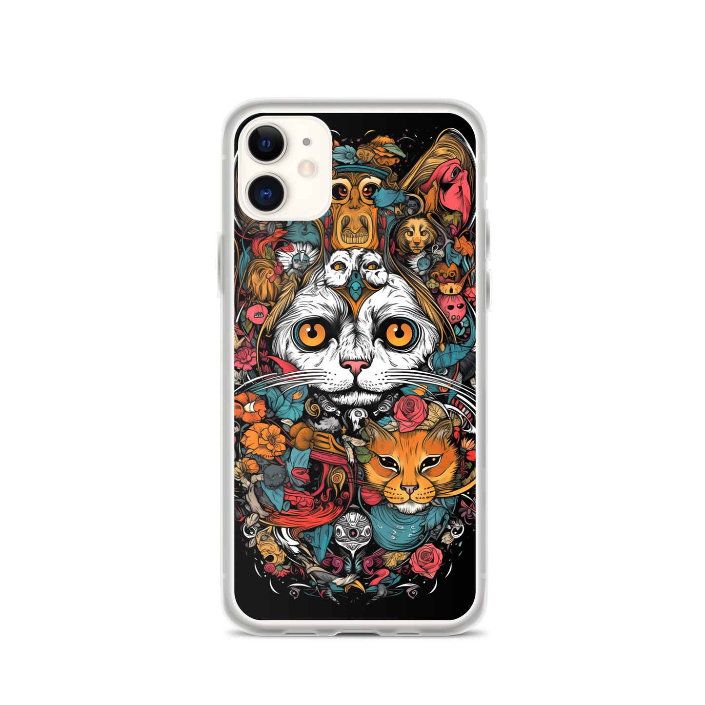 iPhone Case - Whimsical Cat Menagerie