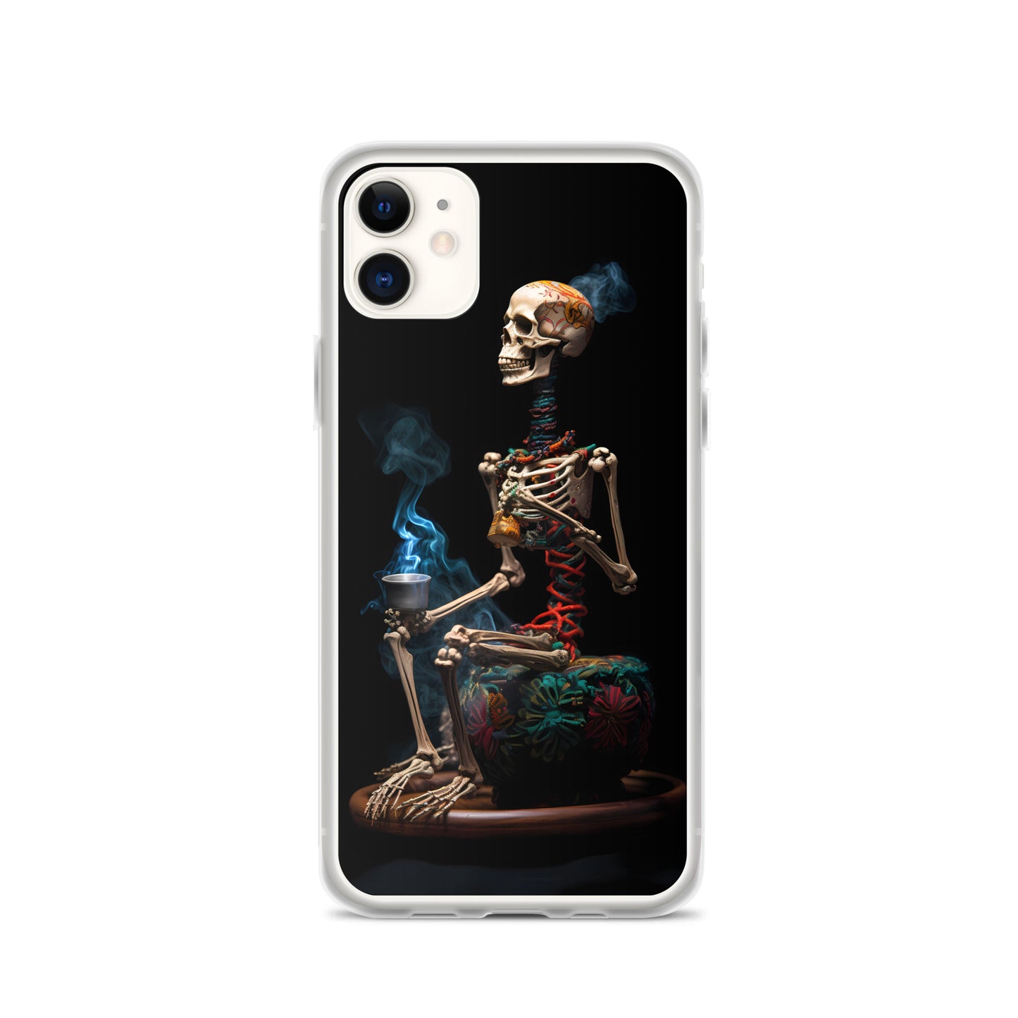 iPhone Case - Dream Smoke Seated Skeleton