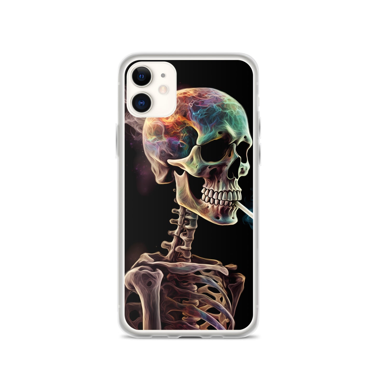 iPhone Case - Surreal Smoking Skeleton