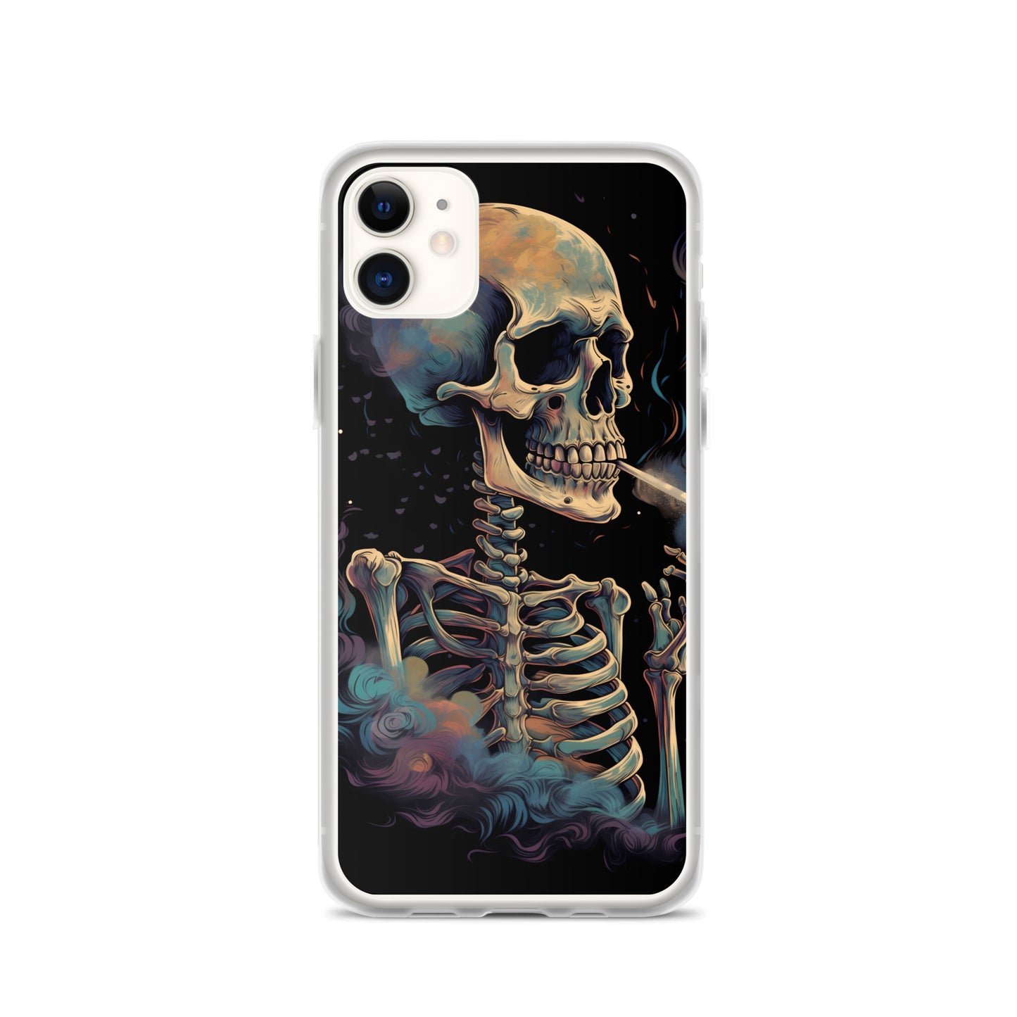 iPhone Case - Cosmic Skeleton Smoking