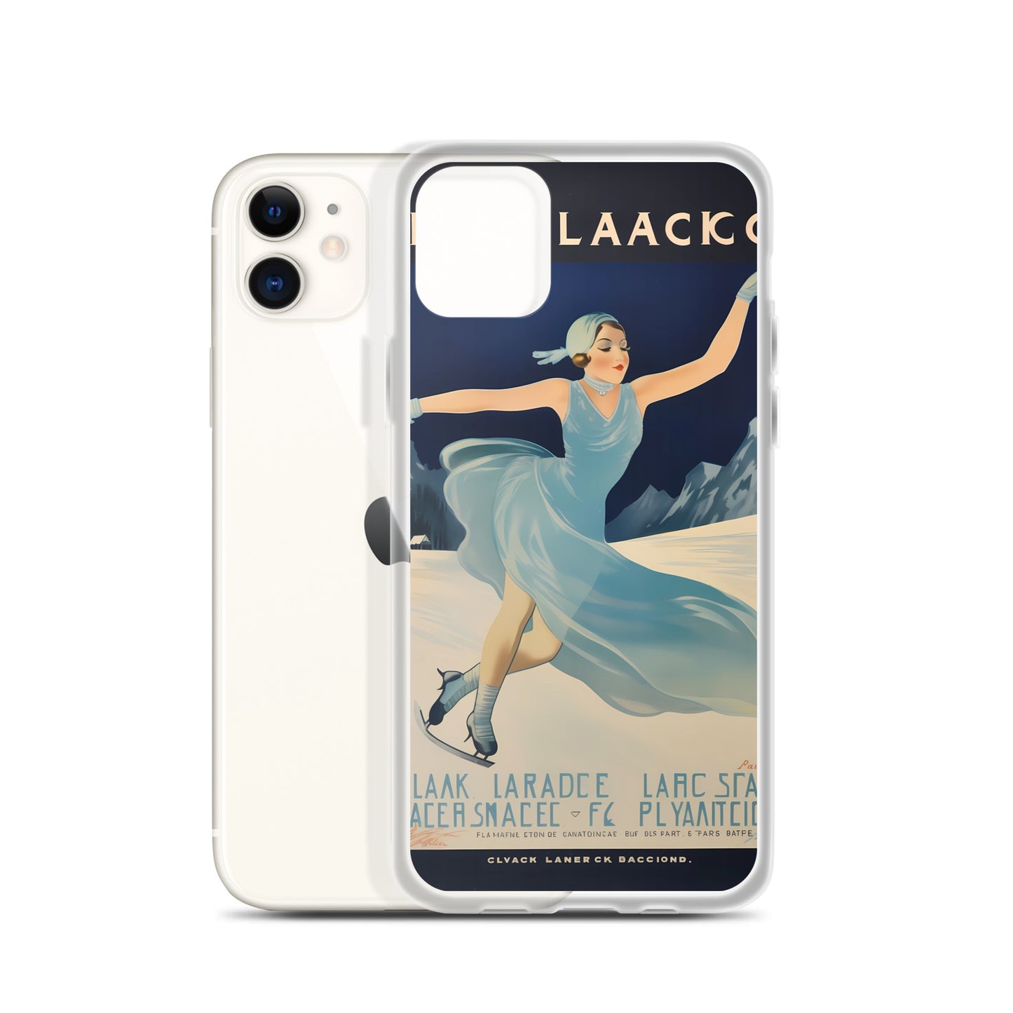 iPhone Case - Vintage Adverts - Lake Placid Skating