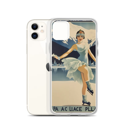 iPhone Case - Vintage Adverts - Lake Placid Skater